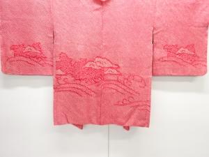 未使用品　本総絞り 波に笹竜胆模様絵羽織